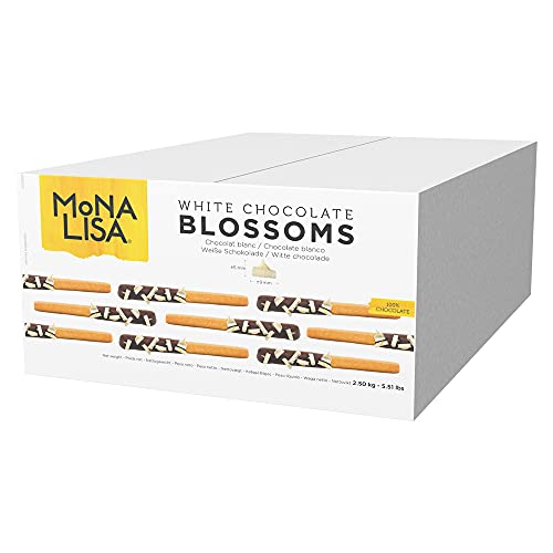 Mona Lisa Belgische Schokoladenblüten Callebaut (weiße Schokolade, 2,5 kg Box) von Sephra