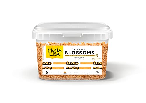 Mona Lisa Blossoms von Callebaut (Karamell-Schokoladenlocken, 1 kg Dose) von Sephra