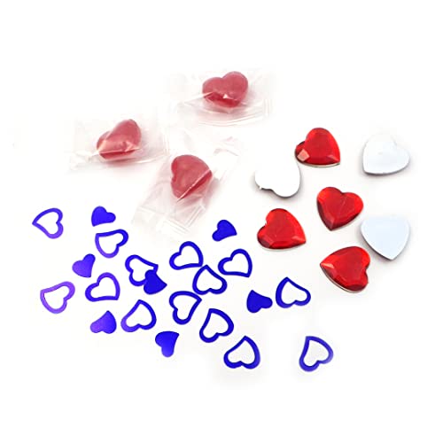 Sepkina Love Set 100 Herz Bonbons Herzen Dekoherzen Konfetti Love Liebe Hochzeit Wedding Set (Blau) von Sepkina