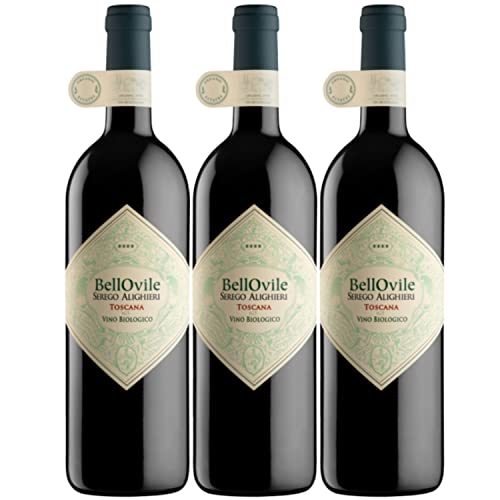 Serègo Alighieri Poderi Bell'Ovile Rosso di Toscana Rotwein Biowein trocken IGT Italien I Versanel Paket (3 x 0,75l) von Serègo Alighieri