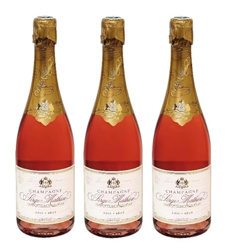3x 0,75l - Serge Mathieu - Rosé Brut - Champagne A.O.P. - Frankreich - Rosé-Champagner brut 3x 0,75l - Serge Mathieu - Rosé Brut - Champagne A.O.P. - Frankreich - Rosé-Champagner brut von Serge Mathieu
