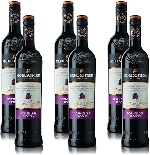 6 Flaschen Rotwein Michel Schneider Dornfelder Pfalz, trocken, sortenreines Weinpaket 6 Flaschen Rotwein Michel Schneider Dornfelder Pfalz, trocken, sortenreines Weinpaket von Seroflow