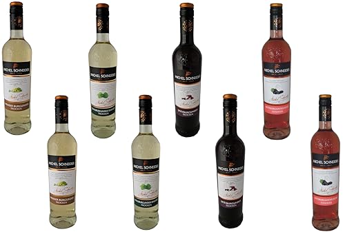 Michel Schneider Burgunder Wein Mix Paket mit 12-12,5% Alkohol - 8 Stk von Seroflow