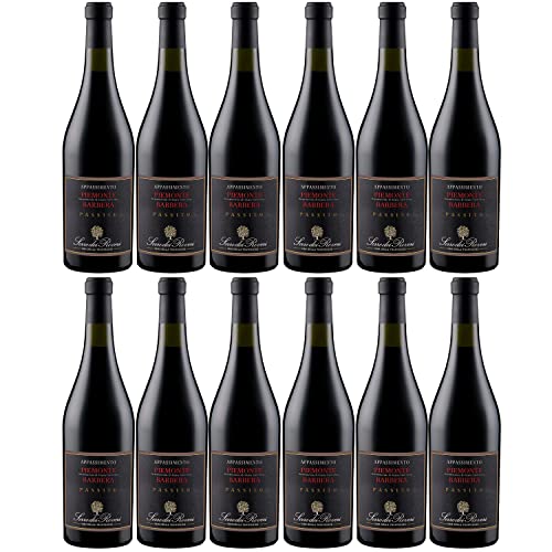Sartirano Figli Serre dei Roveri Appassimento Piemonte Barbera DOC Rotwein Wein Italien trocken I Visando Paket (12 Flaschen) von Serre dei Roveri