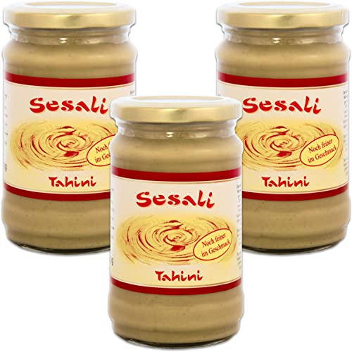 3er Pack ~ Weisse Sesampaste (Tahini) 3x 300g Sesam Paste Tahin von Sesali