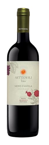 Settesoli Nero d'Avola BIO – Trockener würziger Rotwein aus Sizilien (1 x 0,75L) von Settesoli