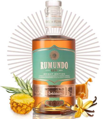 Rumundo Rum von Seven Seals | 0,7 l Premium Rum Flasche | Bright Edition | Facettenreiche Aromen des Dr’s Recipe No. 23 : Ananas, Toffee & Vanille | 46% vol | Einzigartiges Rum Geschenk von Seven Seals
