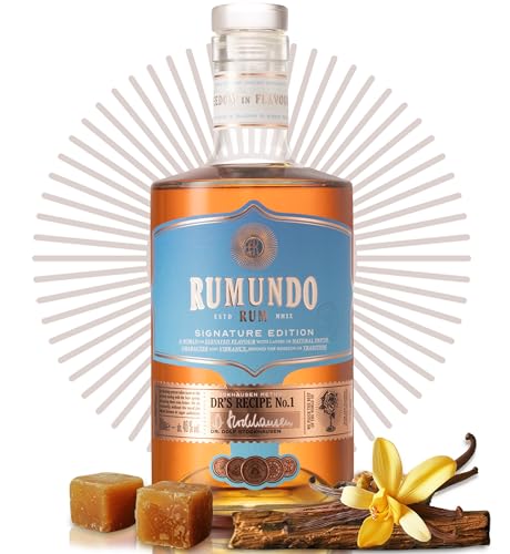 Rumundo Rum von Seven Seals | 0,7 l Premium Rum Flasche | Signature Edition Facettenreiche Aromen des Dr’s Recipe No. 1 : Vanille, Eiche, Karamell & Toffee | 46% vol | Einzigartiges Rum Geschenk von Seven Seals