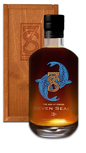 Seven Seals - The Age of Pisces Premium Single Malt 0,5 I Geschenkset mit Holzbox tages angebote angebot bourbon old years männer irischer schottischer von Seven Seals