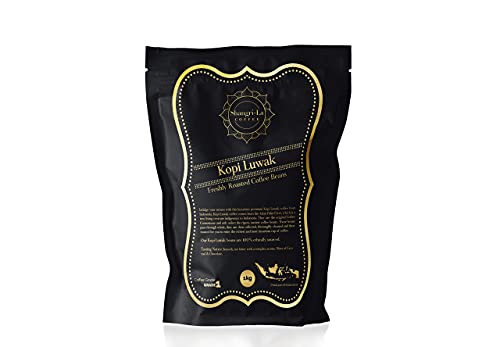 Shangri-La Coffee - Wilde Kopi Luwak Kaffeebohnen - 1 Kilogramm (Andere Gewichte Und Bohnentypen Erhältlich) - Ethisch Von Freilebenden Tieren Bezogen (Aus Indonesien) von Shangri-La Coffee