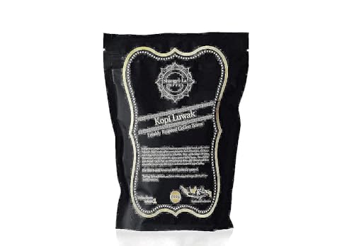 Shangri-La Coffee - Wilde Kopi Luwak Kaffeebohnen Gemahlen - 500 Gramm (Andere Gewichte Und Bohnentypen Erhältlich) - Ethisch Von Freilebenden Tieren Bezogen (Aus Indonesien) von Shangri-La Coffee