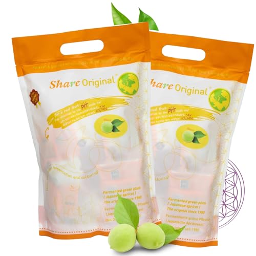 2 x 500g Share Original fermentierte grüne Pflaume jap. Aprikose 2 Monatskur, fermentiert Pflaume, schmeckt köstlich süß-säuerlich, vegan, laktosefrei 2 x 500g Share Original fermentierte grüne Pflaume jap. Aprikose 2 Monatskur, fermentiert Pflaume, schmeckt köstlich süß-säuerlich, vegan, laktosefrei von Share