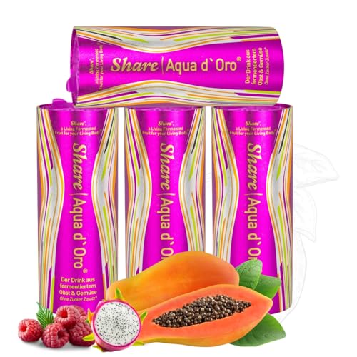 Share Aqua d'Oro 4x240ml Natürliches Getränk aus fermentierten Zutaten für täglichen Glow, strahlende Schönheit & ausgleichen Qi. Authentischer Geschmack & jahrtausendealte Tradition in jeder Dose Share Aqua d'Oro 4x240ml Natürliches Getränk aus fermentierten Zutaten für täglichen Glow, strahlende Schönheit & ausgleichen Qi. Authentischer Geschmack & jahrtausendealte Tradition in jeder Dose von Share