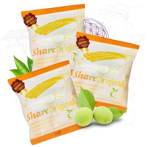 Share Original fermentierte Pflaume jap. Aprikose (3 Stück Probierpackung) 30 Monate fermentiert, inkl. Beschreibung, Share Swiss Fermented von Share