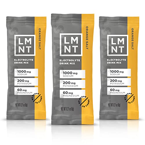 LMNT Keto Electrolyte Powder Packets| Paleo Hydration Powder| No Sugar, No Artificial Ingredients | Orange Salt | 30 Stick Packs von SharpCost