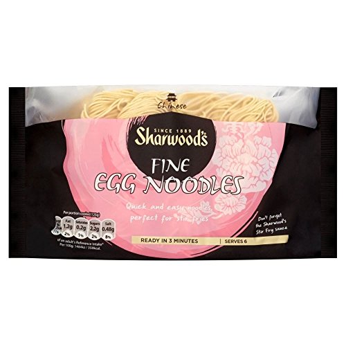 Sharwood Fine Eiernudeln (375g) - Packung mit 2 von Sharwood's