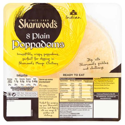Sharwood's 8 schlichte Mohnblumen, 72 g von Sharwood's