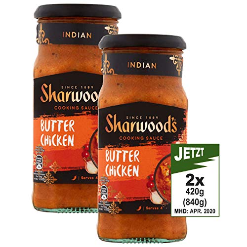 Sharwood's Butter Chicken Sauce 2x 420g (840g) - original nach indischem Rezept von Sharwood's