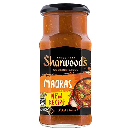 Sharwood's Cooking Sauce Madras, hot 420g - indische Kochsoße von Sharwood's