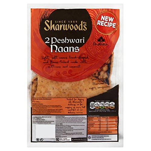 Sharwood's Peshwari Naans 2er Pack 260g von Sharwood's