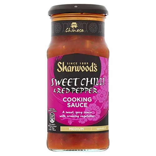 Sharwood's Rühren Sie Frittiere, süße Chili & rote Paprika, Kochsoße, 425 g von Sharwood's