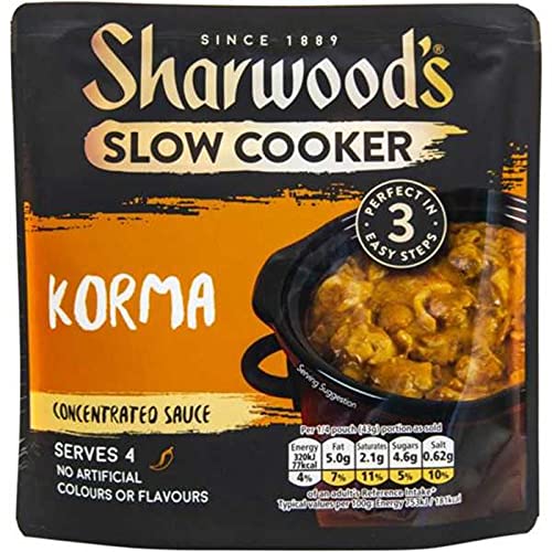 Sharwood's Slow Cooker Korma Sauce konzentriert 170 g – 8 Stück von Sharwood's
