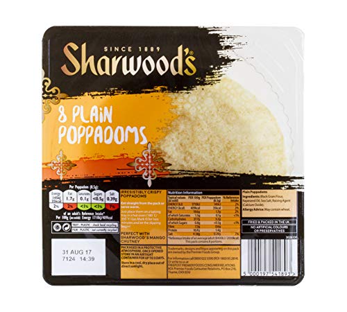 Sharwoods Poppadoms Classic, 72 g Sharwoods Poppadoms Classic, 72 g von Sharwood's