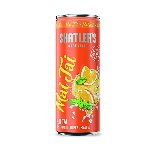 SHATLER'S Cocktails Mai Tai | Alkoholhaltig | in Barqualität | 12 x 250 ml von Shatler's