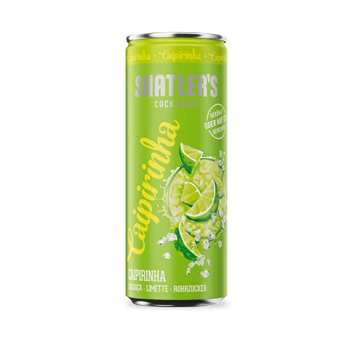 Shatler's Cocktails | Caipirinha | Von brasilianischen Zuckerbauern erfunden | Cachaça, Limette und Rohrzucker | 12 x 250ML | 10,1% von Shatler's