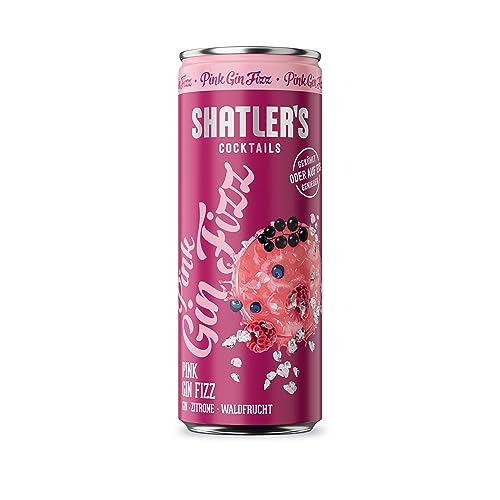 Shatler's Cocktails | Pink Gin Fizz | Fruchtig-spritzig | Gin, Zitrone und Waldfrucht | 12 x 250ML | 10,1% Shatler's Cocktails | Pink Gin Fizz | Fruchtig-spritzig | Gin, Zitrone und Waldfrucht | 12 x 250ML | 10,1% von Shatler's