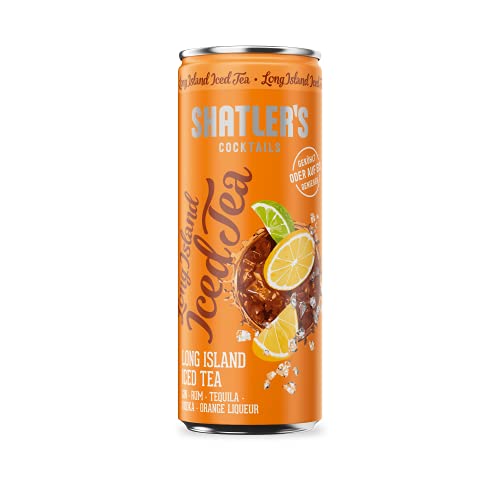 Shatler's Cocktails | Long Island Iced Tea | Enthält keinen Tee | Gin, Rum, Tequila, Vodka und Orange Liqueur | 12 x 250ML | 10,1% von Shatler's