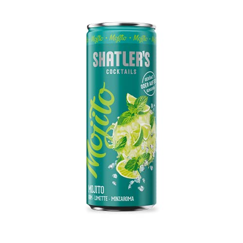 SHATLER'S Cocktails Mojito | Alkoholhaltig | in Barqualität | 12 x 250 ml von Shatler's