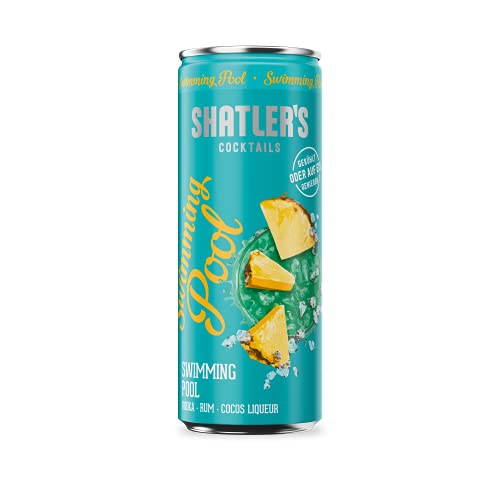 Shatler's Cocktails | Swimming Pool | Karibisches Südseeflair | Vodka, Rum und Cocos Liqueur | 12 x 250ML | 10,1% von Shatler's