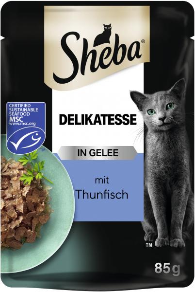 Sheba Delikatesse in Gelee mit Thunfisch von Sheba