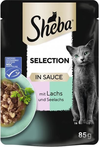 Sheba Selection in Sauce mit Lachs und Seelachs von Sheba