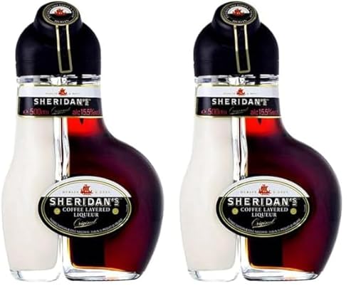 Sheridans Coffee layered Kaffeelikör, 500ml, Schokolade (Packung mit 2) von Sheridans