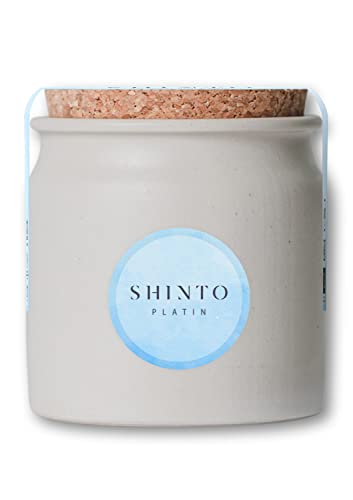 Bio Matcha Tee Shinto® Platin - Ceremonial Grüntee-Pulver - beschattet & handgepflückt - Direktimport aus Uji Japan - wiederverwendbares Tongefäß - 30g von Shinto