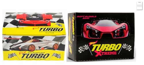 100 x Xtreme Turbo + 100 x Classic Turbo Kaugummi Collector Cars 90s Süßigkeiten Sammlung Collection Pack of 200 + Shipsy Block 100 x Xtreme Turbo + 100 x Classic Turbo Kaugummi Collector Cars 90s Süßigkeiten Sammlung Collection Pack of 200 + Shipsy Block von Shipsy
