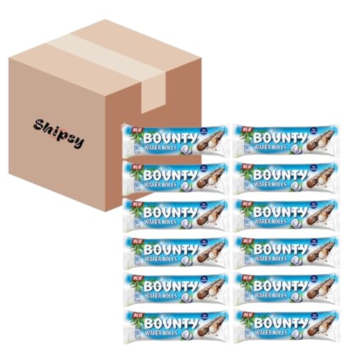 Bounty Wafer Rolls Riegel 22,5g 12 Stuck Shipsy Box Bounty Wafer Rolls Riegel 22,5g 12 Stuck Shipsy Box von Shipsy