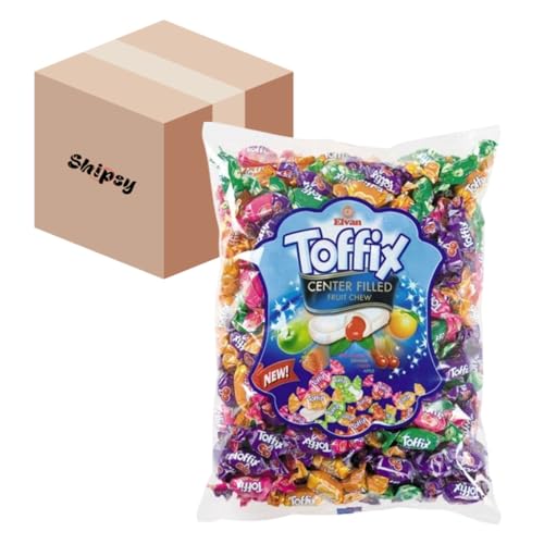Elevan Toffix Fruchtbonbons gefüllt mit 100% Fruchtsaft 1kg Shipsy Box Elevan Toffix Fruchtbonbons gefüllt mit 100% Fruchtsaft 1kg Shipsy Box von Shipsy