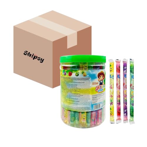 Jelly Sticks Gelee Jelly Straws Frucht 1,70kg 100 stuck Shipsy Box Jelly Sticks Gelee Jelly Straws Frucht 1,70kg 100 stuck Shipsy Box von Shipsy