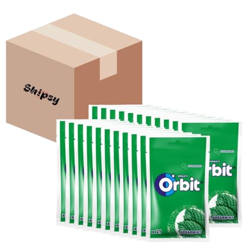 Kaugummi Bag Orbit Spearmint 29g/22 Carton Shipsy Box Kaugummi Bag Orbit Spearmint 29g/22 Carton Shipsy Box von Shipsy