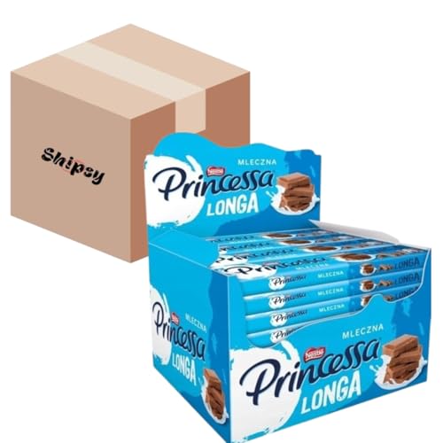 Riegel Princessa Longa Vollmilch 40g 30 stuck Carton Shipsy Box von Shipsy