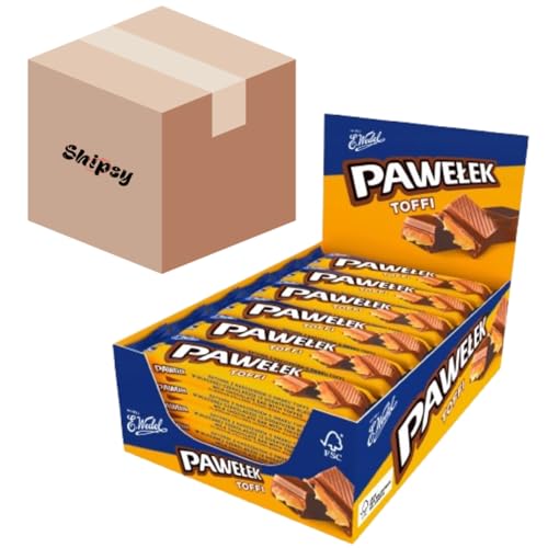 Wedel Bar Pawełek Toffi 45g/24 stuck Shipsy Box Carton Wedel Bar Pawełek Toffi 45g/24 stuck Shipsy Box Carton von Shipsy
