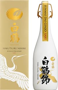 SAKE HAKUTSURU NISHIKI Junmai Daiginjo - Exklusiver Japanischer Reiswein, Hochfein & Aromatisch, Perfekt für Kenner, Elegant zu Festlichen Anlässen, Aus Kobe, Japan, 720ml von Shirakura