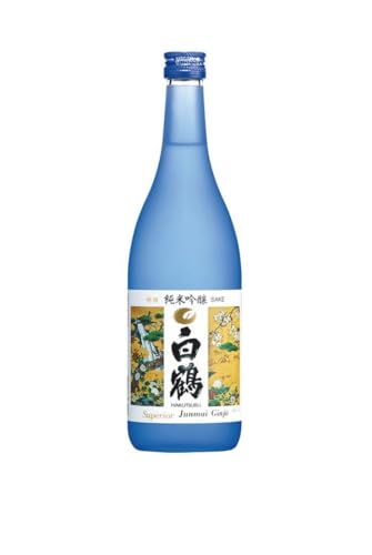 SAKE HAKUTSURU Superior Junmai Ginjo - Exquisiter Premium Reiswein, Fruchtig & Mild, Elegant für Feinschmecker, Ideal zu Sashimi, Aus Kobe, Japan, 720ml von Shirakura