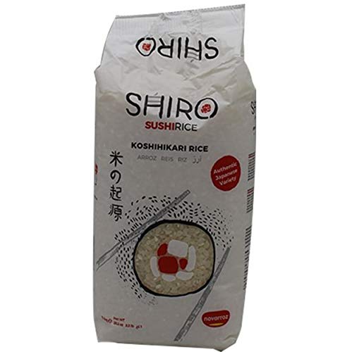 Shiro - Sushi-Reis Shiro Premium - Packung mit 1 Kg - Authentische japanische Sorte Koshihikari 100 % - Idealer Sushi-Reis% · Ideal Arroz para Sushi von Shiro