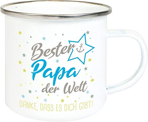 ShirtInStyle, Geschenkset, Emaille Tasse bester Papa der Welt, danke das es dich gibt! Farbe weiß ShirtInStyle, Geschenkset, Emaille Tasse bester Papa der Welt, danke das es dich gibt! Farbe weiß von ShirtInStyle