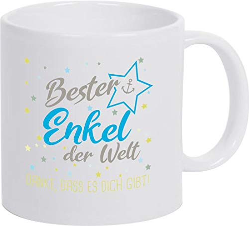 ShirtInStyle, Geschenkset, Tasse bester Enkel der Welt, danke das es dich gibt! Farbe weiß von Shirtinstyle