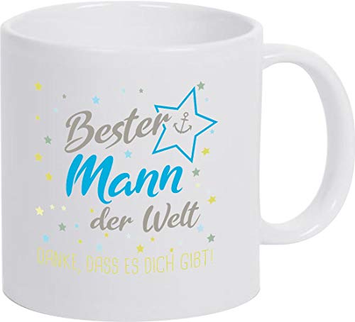 ShirtInStyle, Geschenkset, Tasse bester Mann der Welt, danke das es dich gibt! Farbe weiß von Shirtinstyle